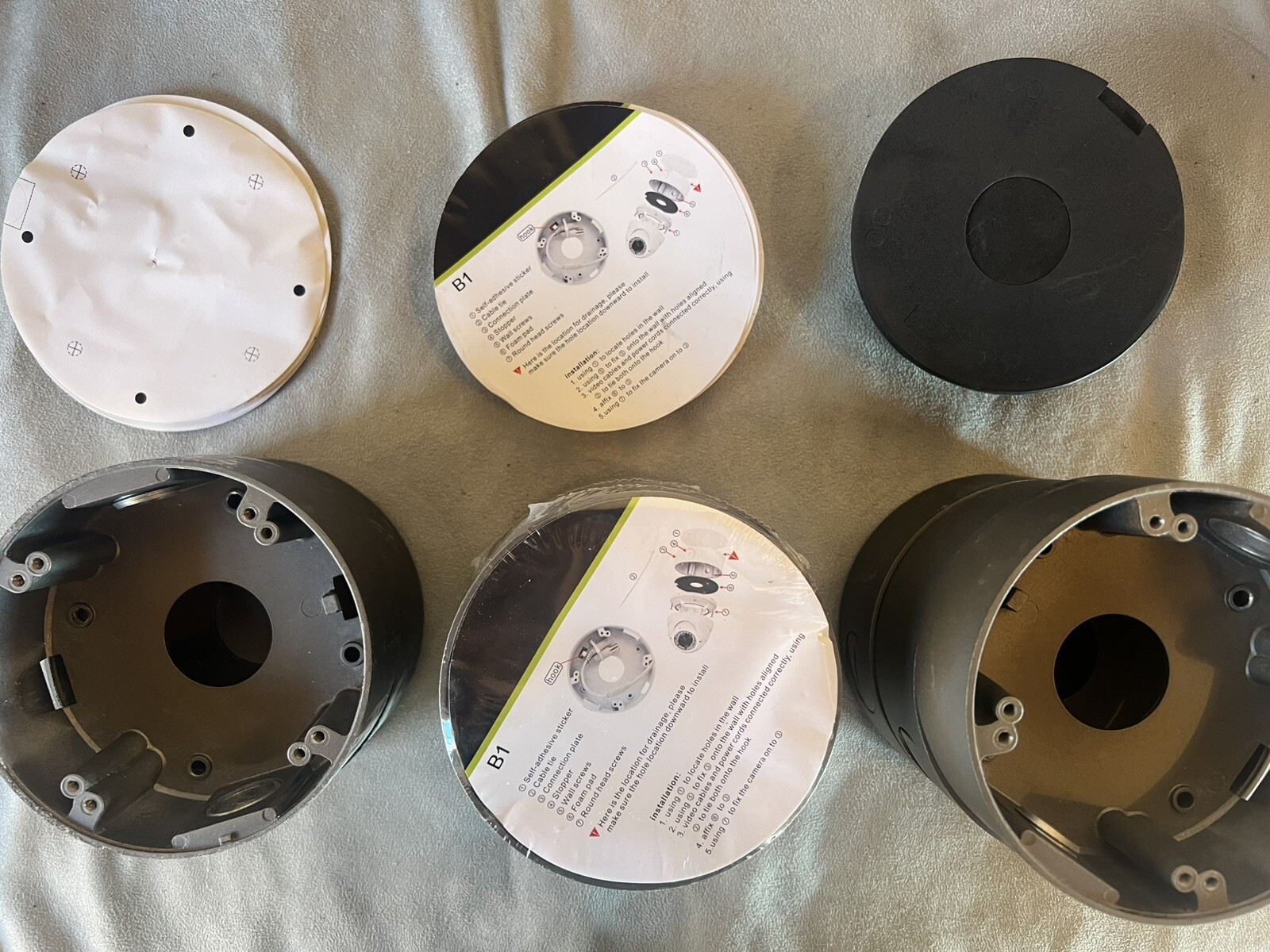 CCTV Lot 5 Infrared Cameras 7 Junction Boxes, Power Supply, H.264 8 Channel DVR