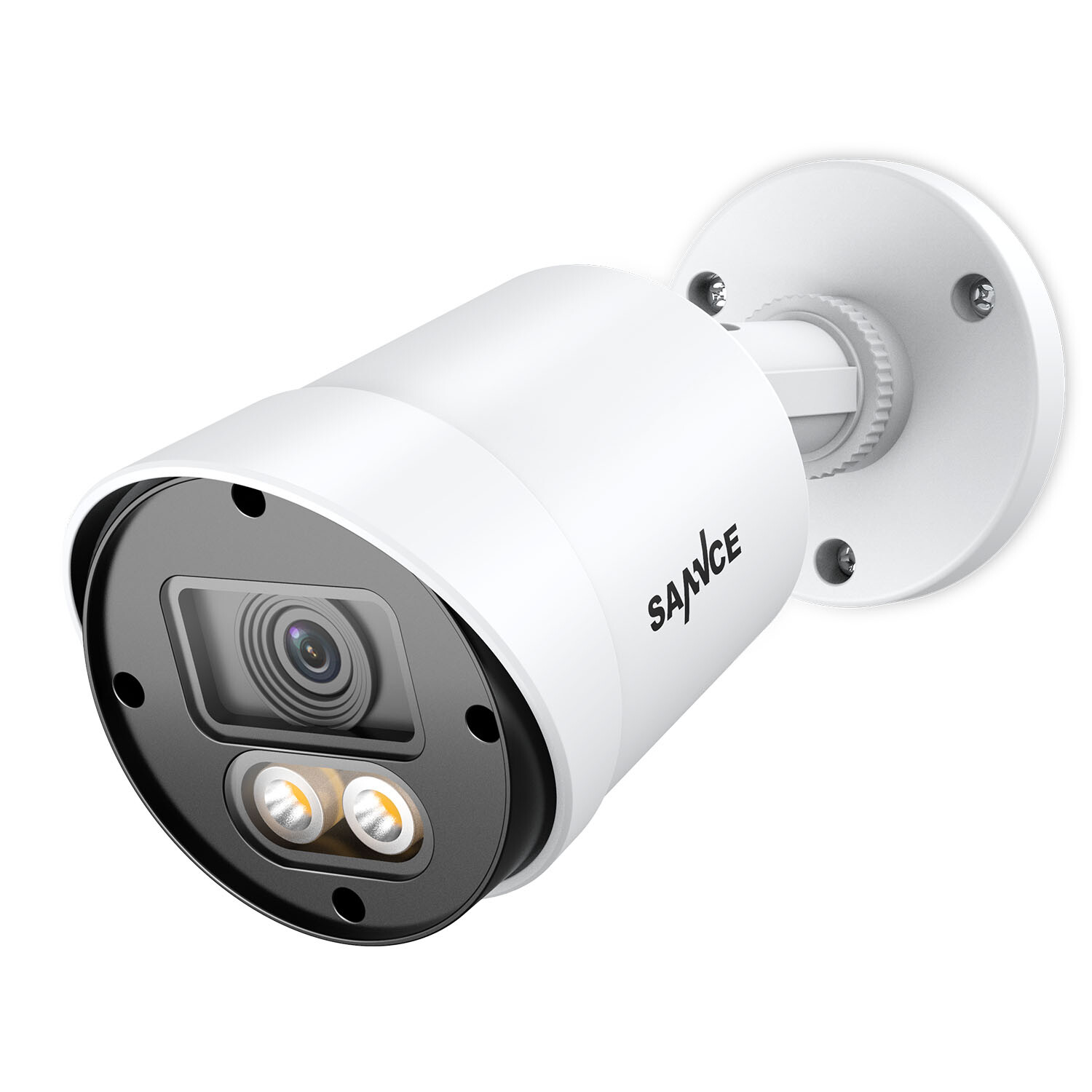 SANNCE 1/2/4PCS HD 1080P Full Color Night Vision Security Camera Warm LED Light