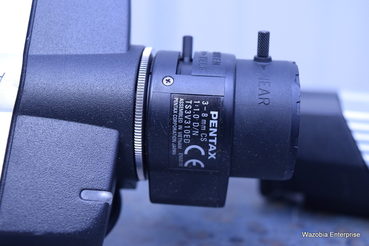 2 AXIS 221 NETWORK CAMERA 0221-001-02 WITH PENTAX 3-8 MM CS 1:1.0 D/N TS3VS10ED