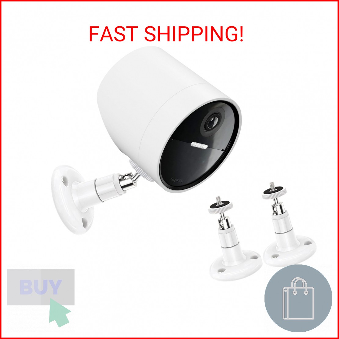 VIIVRIA 2 Pack Wall Mount Compatible with SimpliSafe Outdoor Security Camera, 36