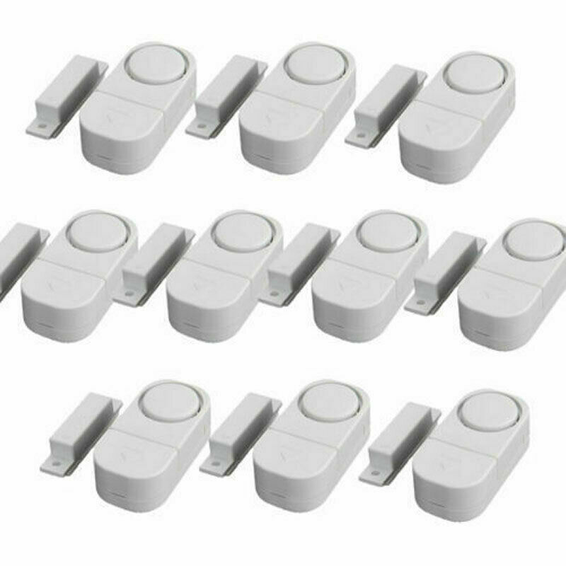 10PCS Wireless Home Window Door Burglar Security Alarm System Magnetic Sensor