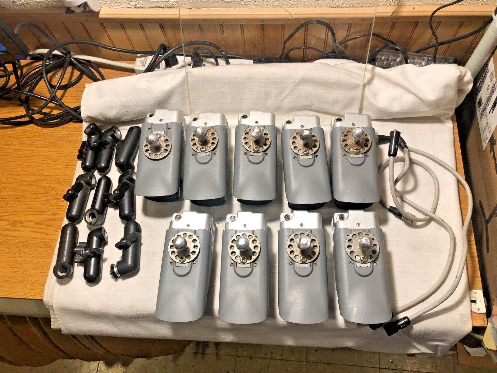 Lot of 9 Panasonic Arbitrator AG-CK10P Car Dash Camera with mounts (+3 cables)