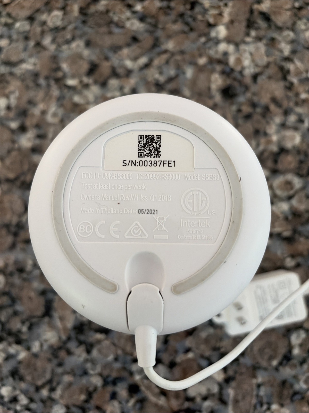 SimpliSafe Home Security Base Station SSBS3 Gen 3 | Replacement Device w/Cord