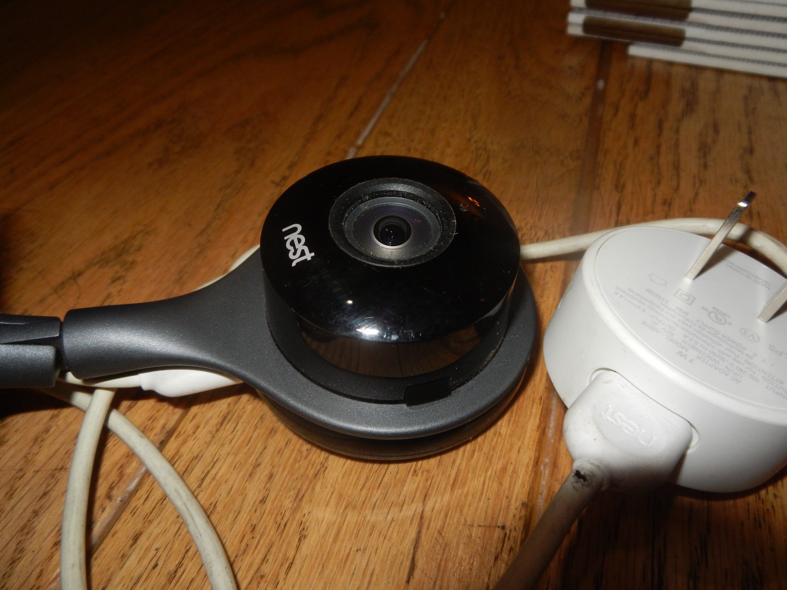 Google Nest Cam Indoor Security Camera A0005 1st Gen Tested w/ Power Adapter