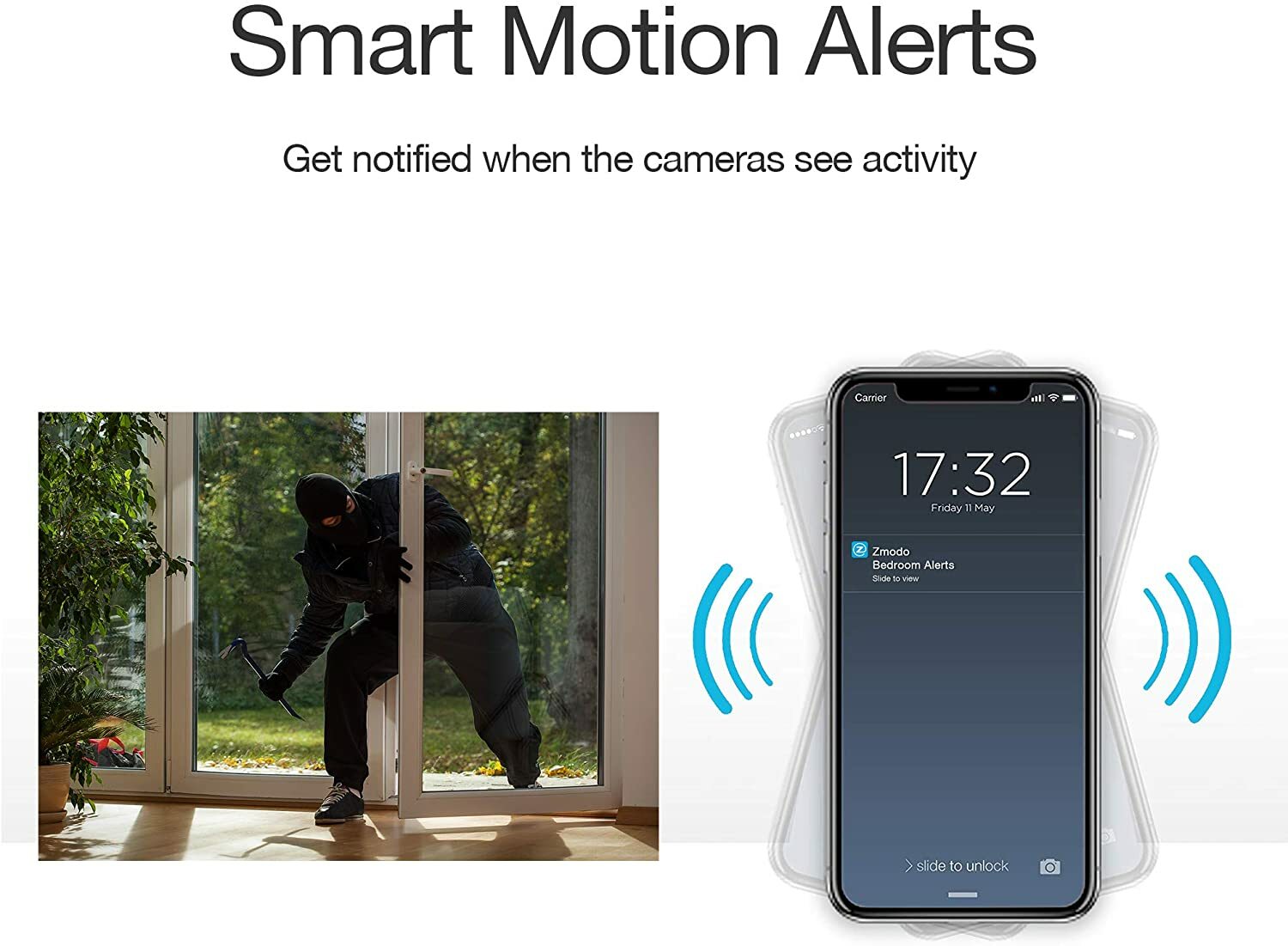 Zmodo 1080p 4pack Mini WiFi Camera,Two-Way Audio,Video Baby Monitor