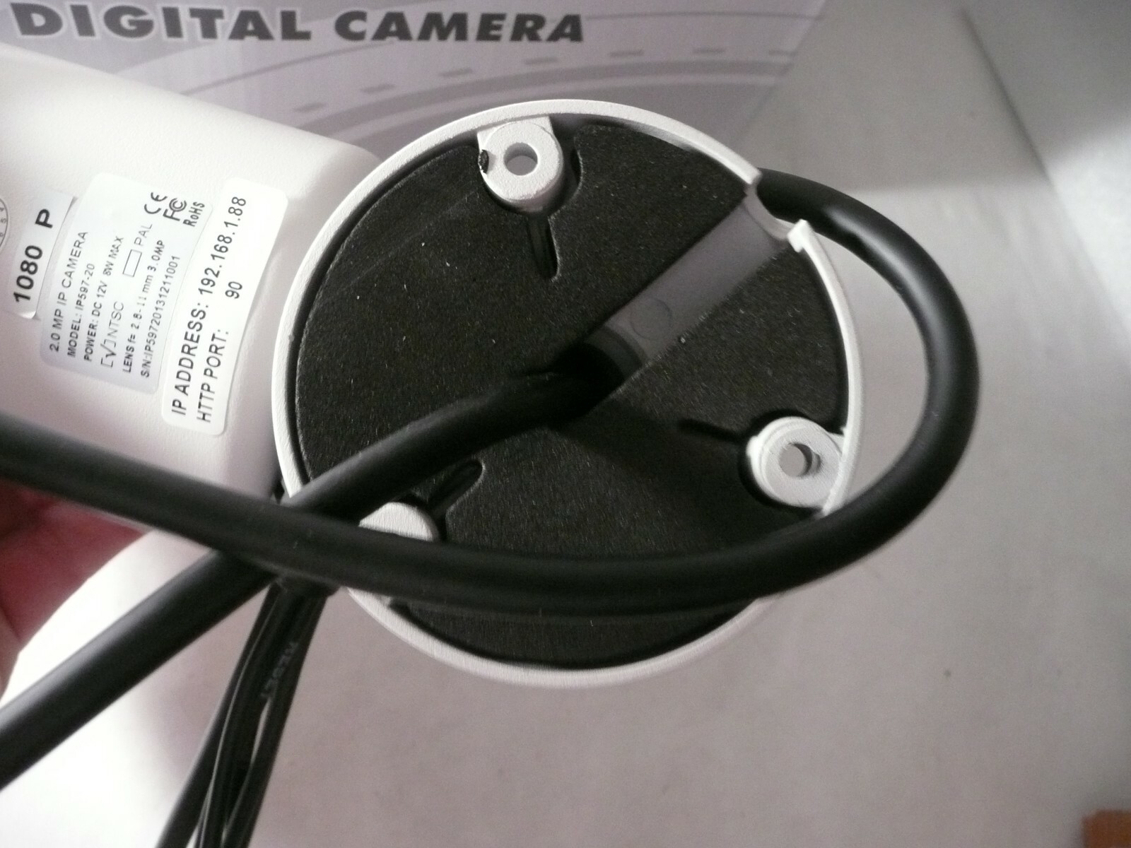 NEW IP597-20 HD 1080P SECURITY BULLET CAMERA 2.0MP REALTIME IP DC12V F=2.8-11mm