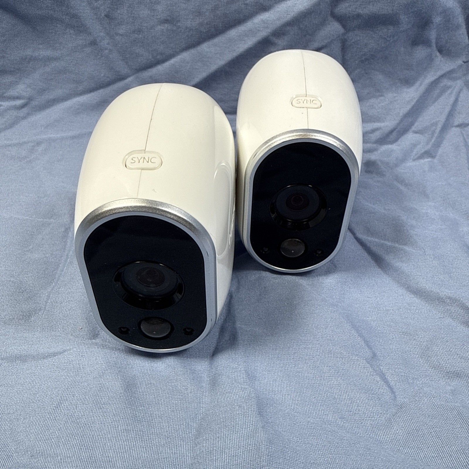 2 Arlo NETGEAR VMC3030 HD Security Camera Wire-Free Not Tested Sold AS IS