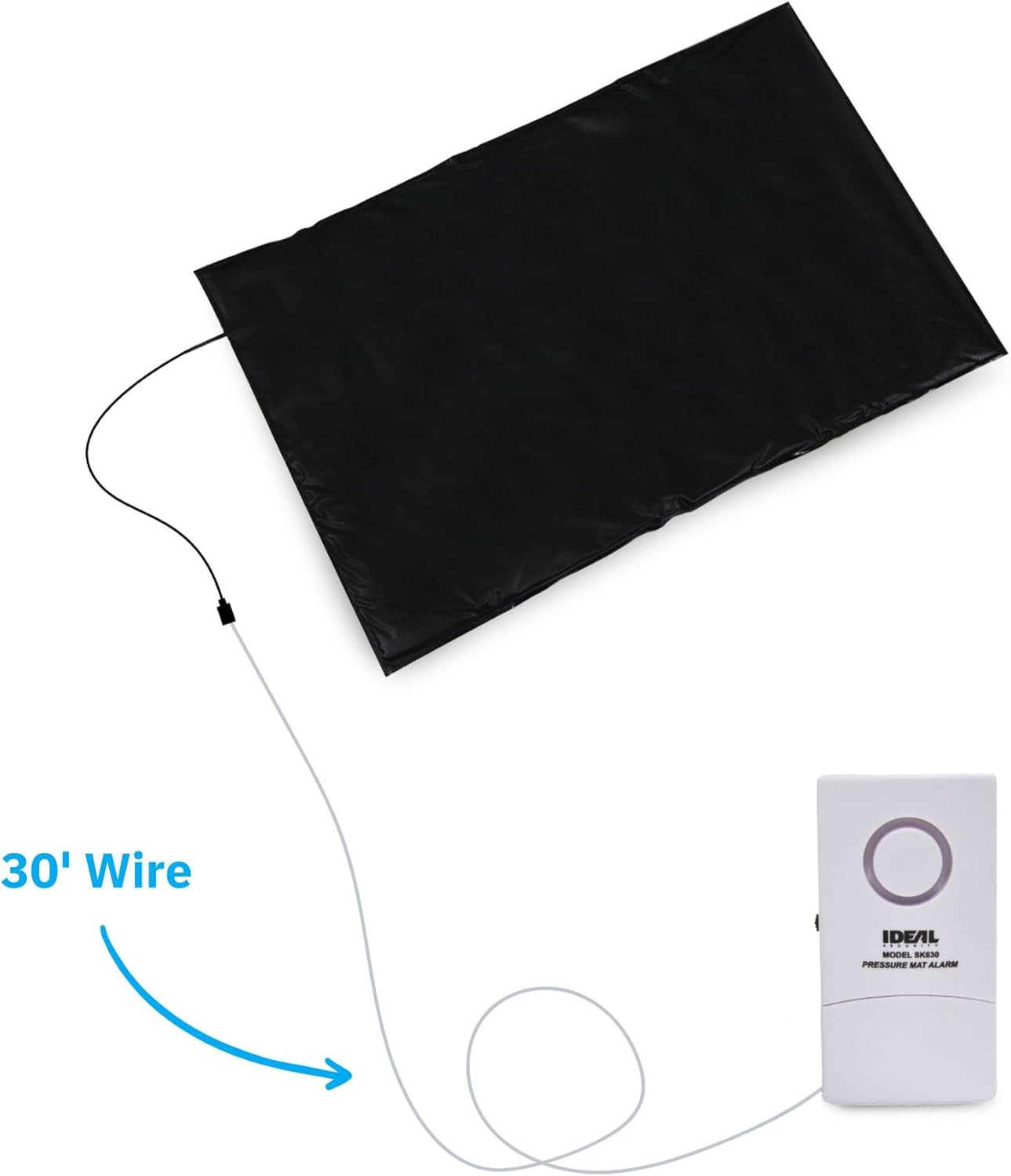 Pressure Floor Mat Home Alarm System – Wired Alarm & Chime, Anti-Wandering, Welc