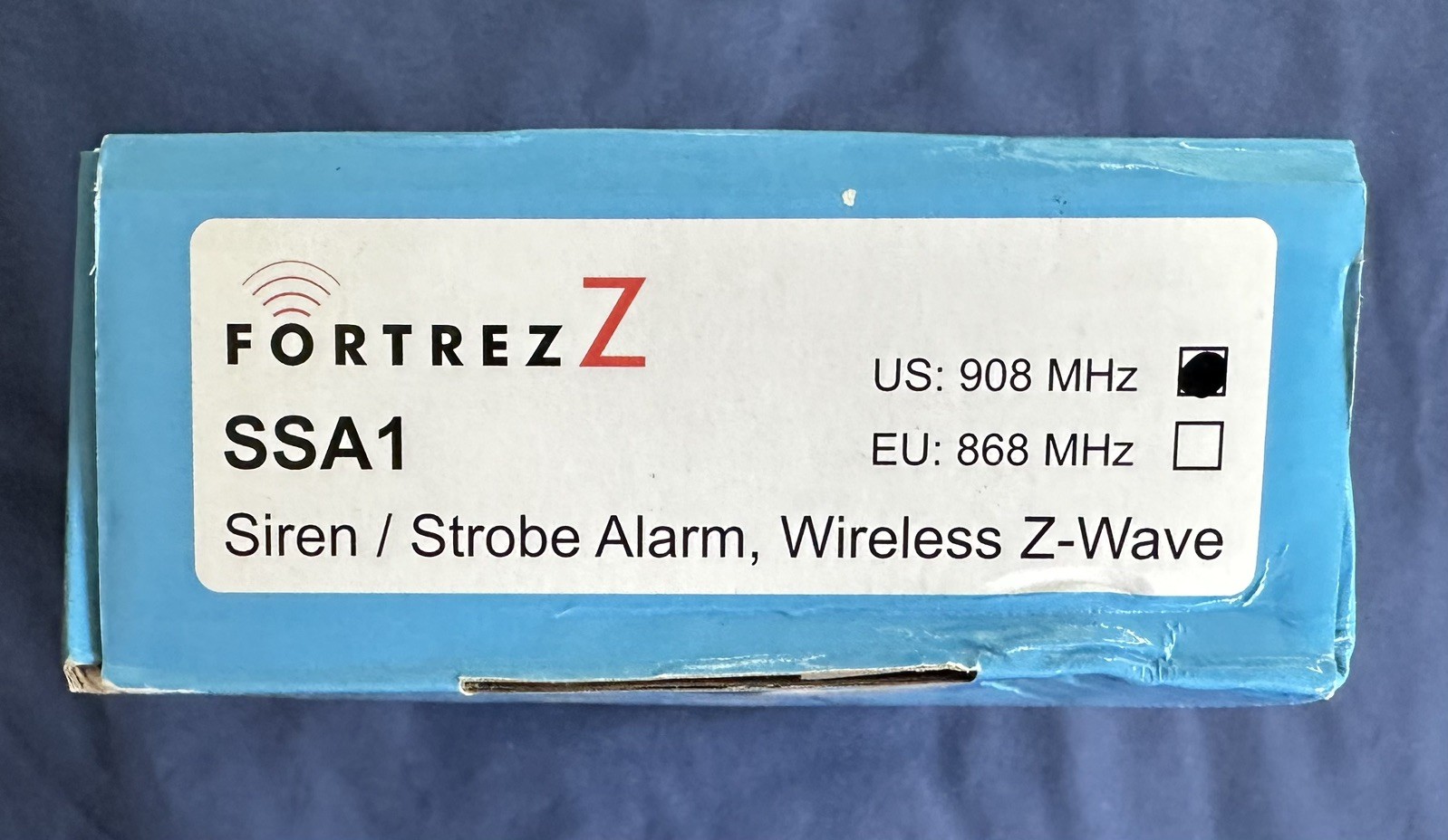FORTREZ ** SIREN / STROBE ALARM, WIRELESS Z-WAVE ** SSA1