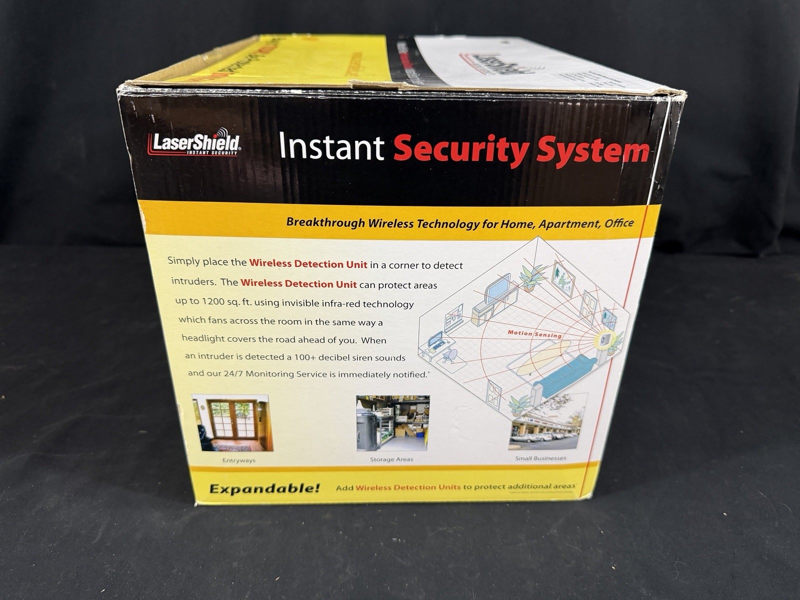 LaserShield Home Security in a Box Plug-N-Go System Alarm Kit – USED