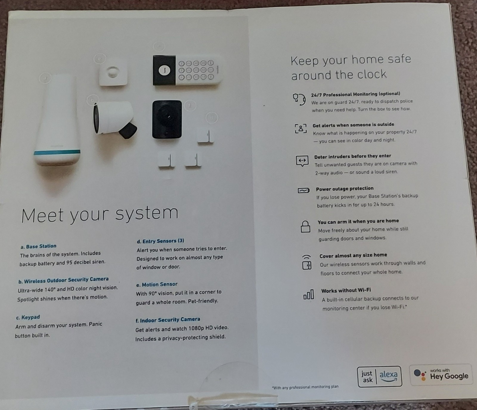 Simply Safe Home Security System w Outdoor Camera NEW