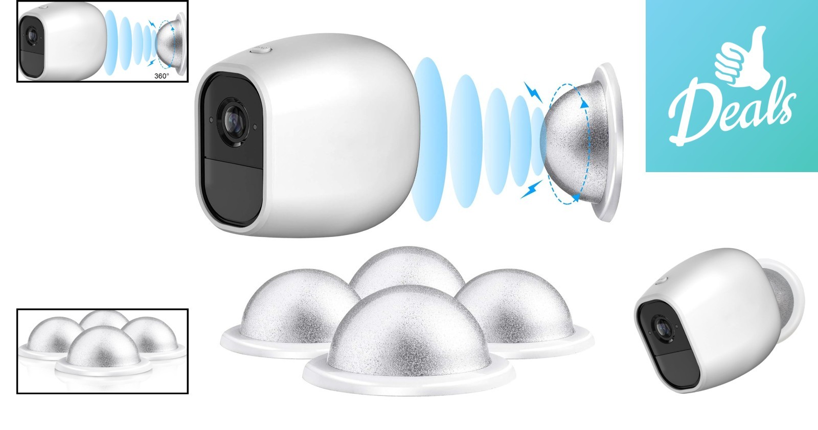 Elegant Magnetic Wall Mount for Arlo Systems – 4 Pack, Durable Security Solution