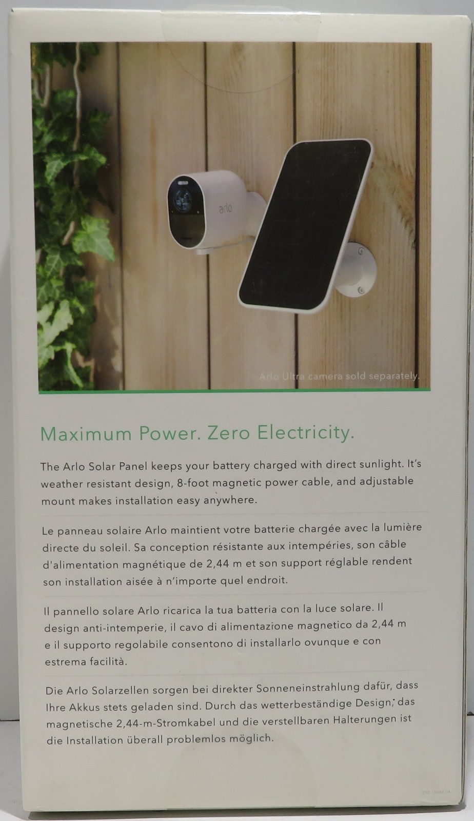 NEW 2 Pack Arlo Solar Panel Charger for Ultra, Pro 3 & Pro 3 Floodlight VMA5600