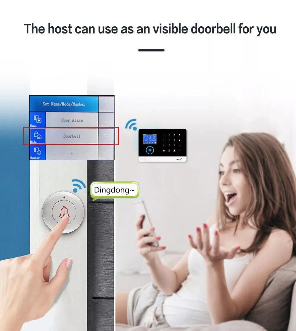 2.4G Wifi 4G GSM Wireless Siren Tuya Alarm System Real Time Alerts Motion Sensor