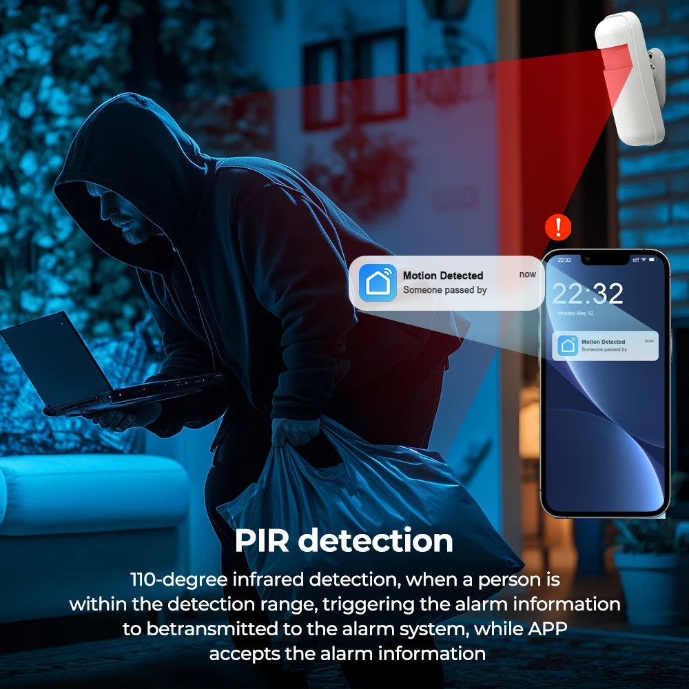 Smart WiFi GSM Home Security Alarm System – APP Control Wireless Anti-Theft New