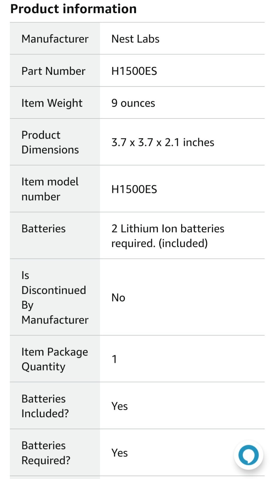 Google Nest Secure Alarm System H1500ES Starter Kit – White