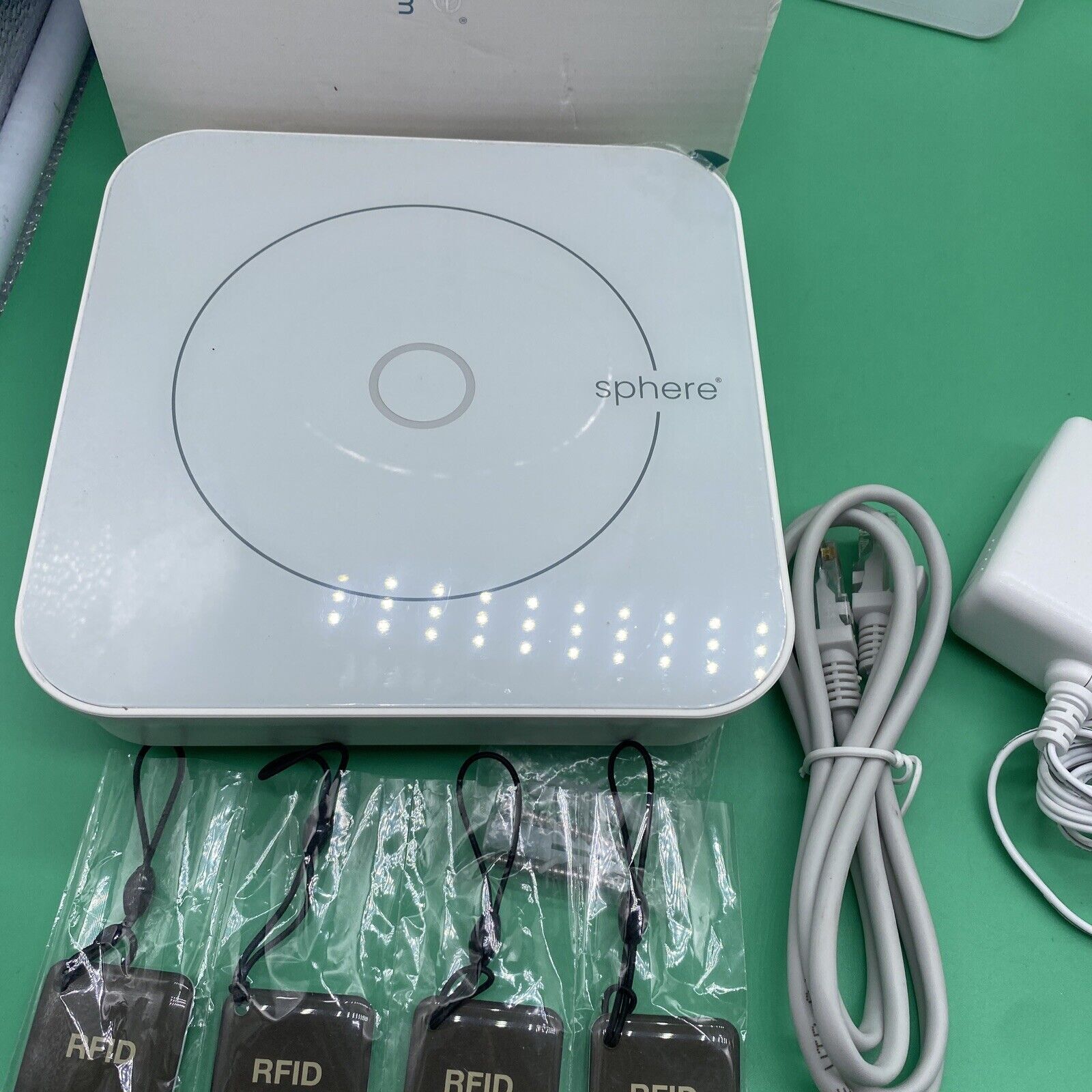 Home Security Sphere Alarm Elite System 14pc Wireless Kit Never Used/Open Box