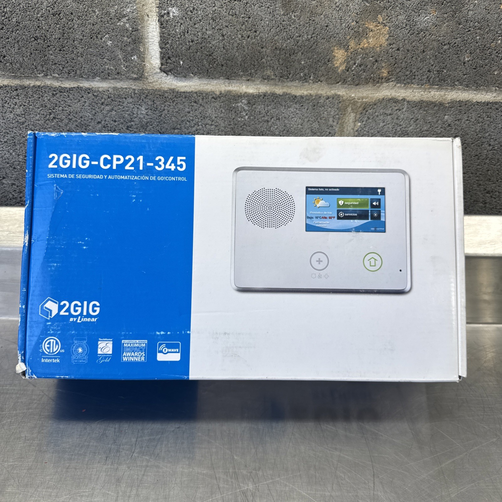 2GIG-CP21-345S Touch Screen Alarm Control Security Panel Brand New
