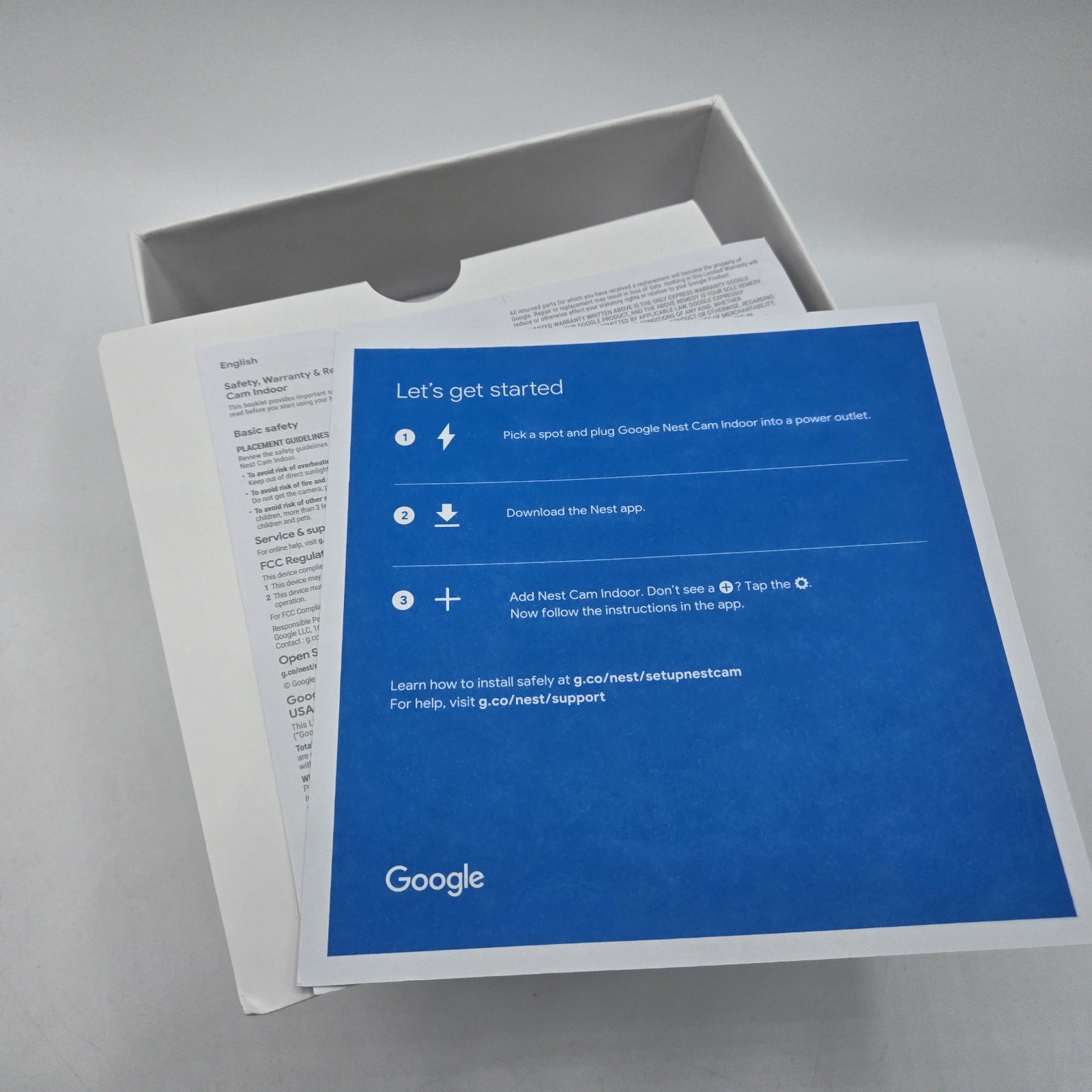 New Open Box Google Nest A0005 NC1102ES Cam Indoor Security Camera 1st Gen – NIB