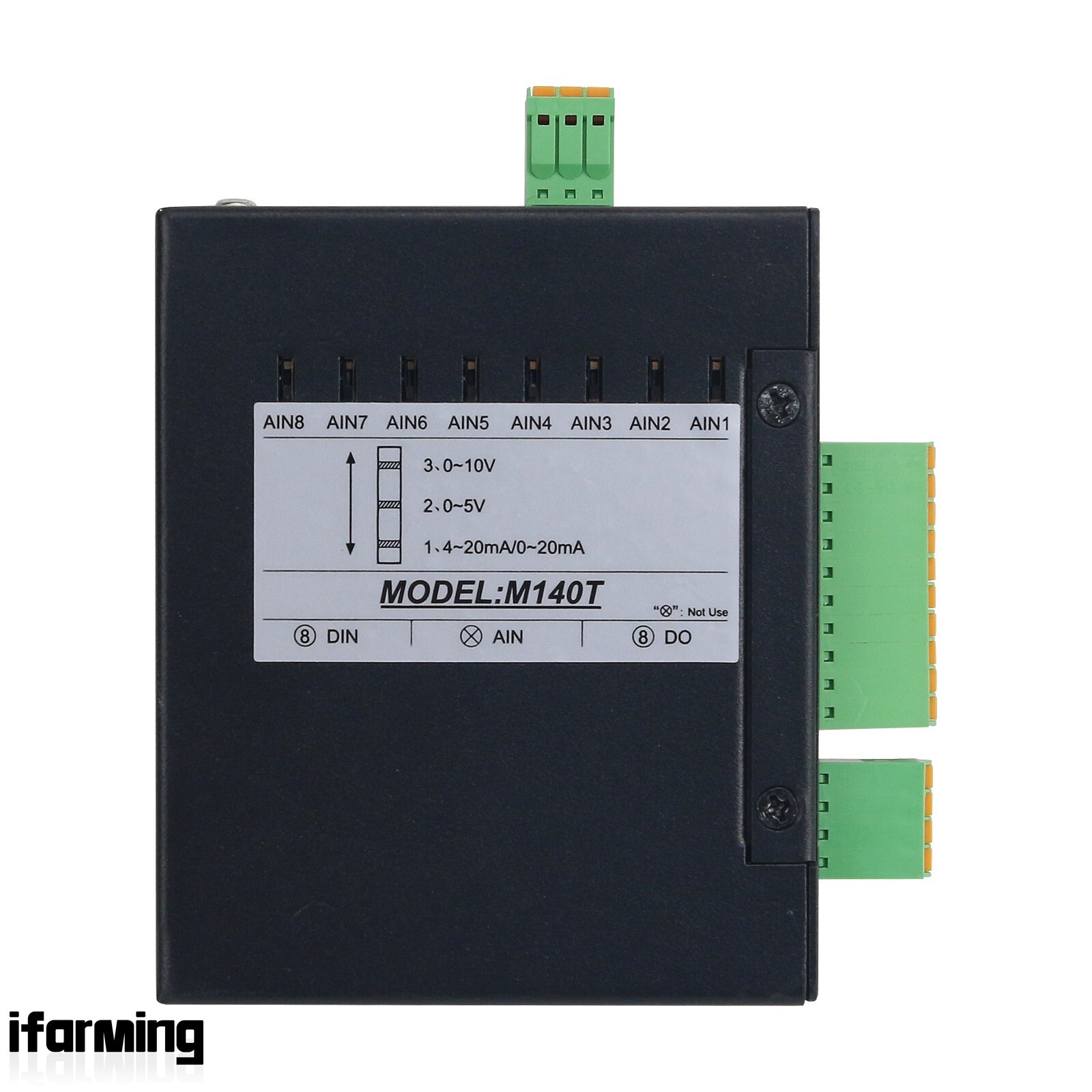 M140T Ethernet Remote IO Module Data Acquisition Module 8DI+8DO+1RS485+1Rj45 ifa