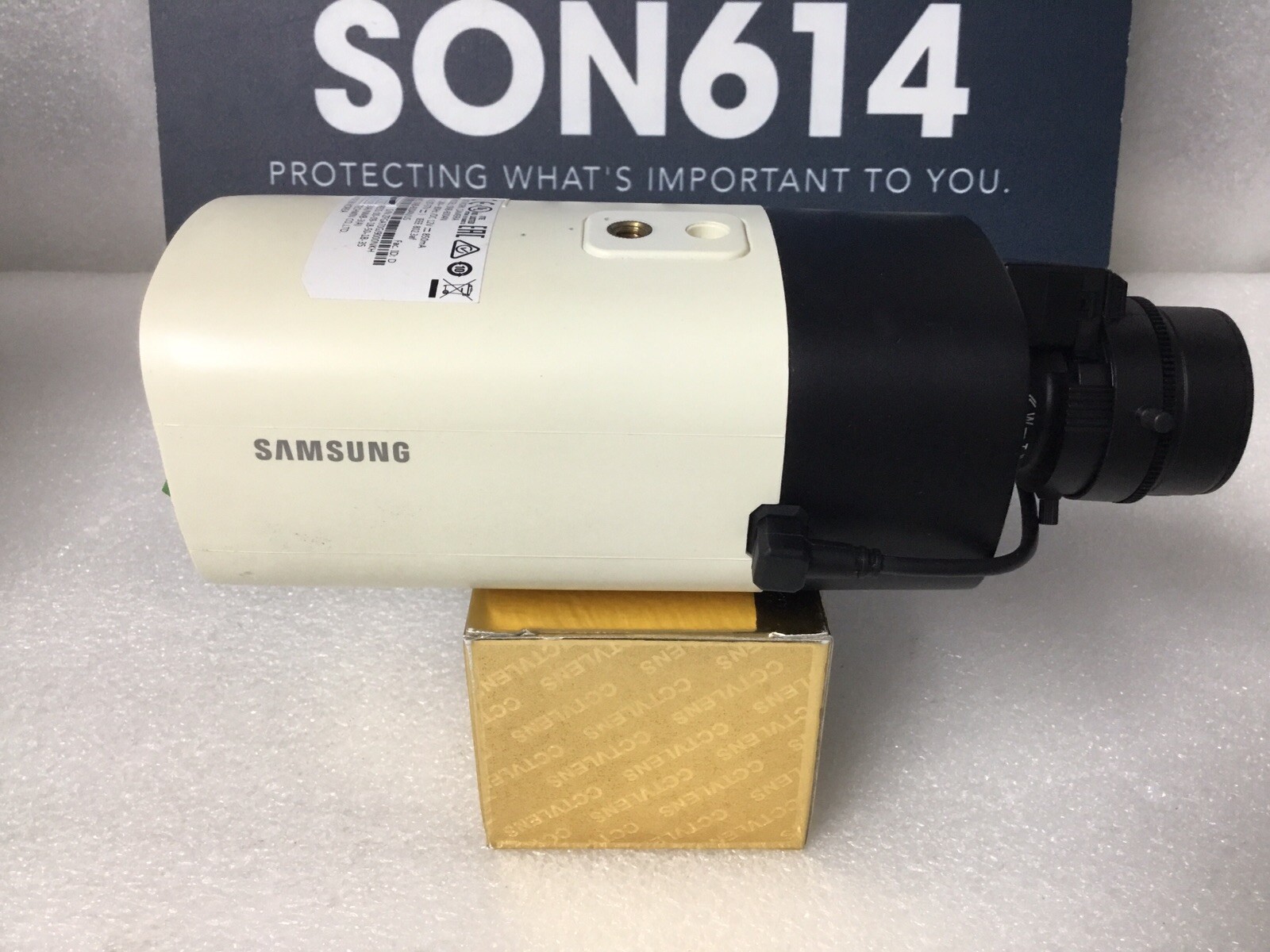 Samsung SNB-6004N 2MP HD 1080p IP WDR Security Color Camera W/ 2.8-12mm TESTED!