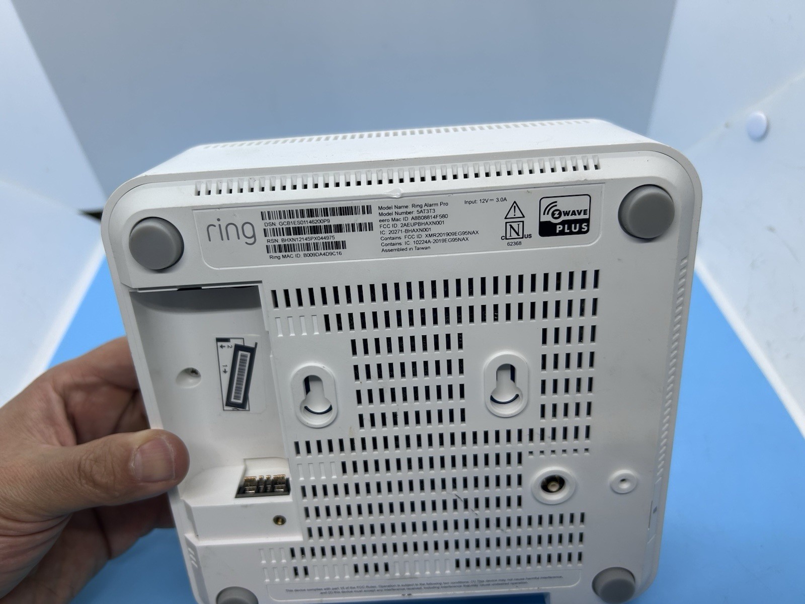 Ring Alarm Pro Base Station Model 5AT3T3. Shown Item Only. No Battery Or Charger