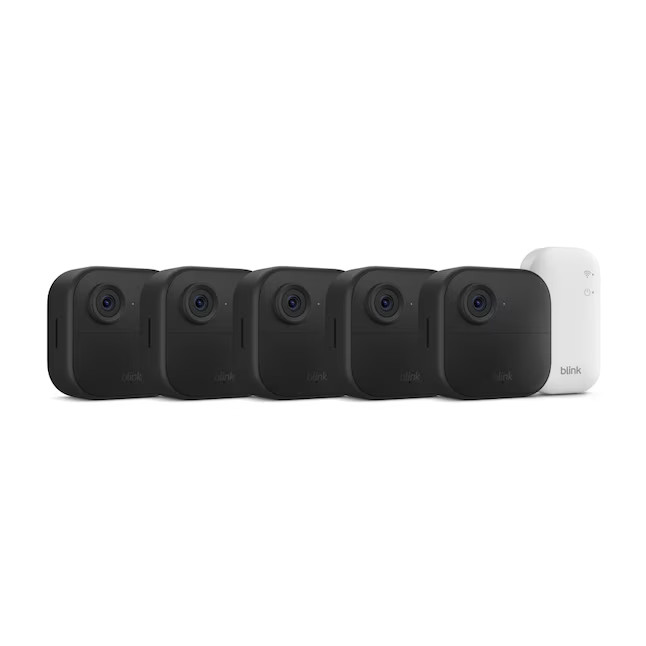 Blink Outdoor 4 Wireless Smart Security System 5-Camera 1080p HD Day/Night Sync