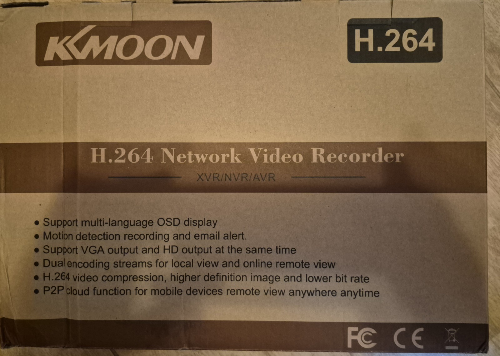 KKMoon 4-Channel H.264 DVR Video Recorder