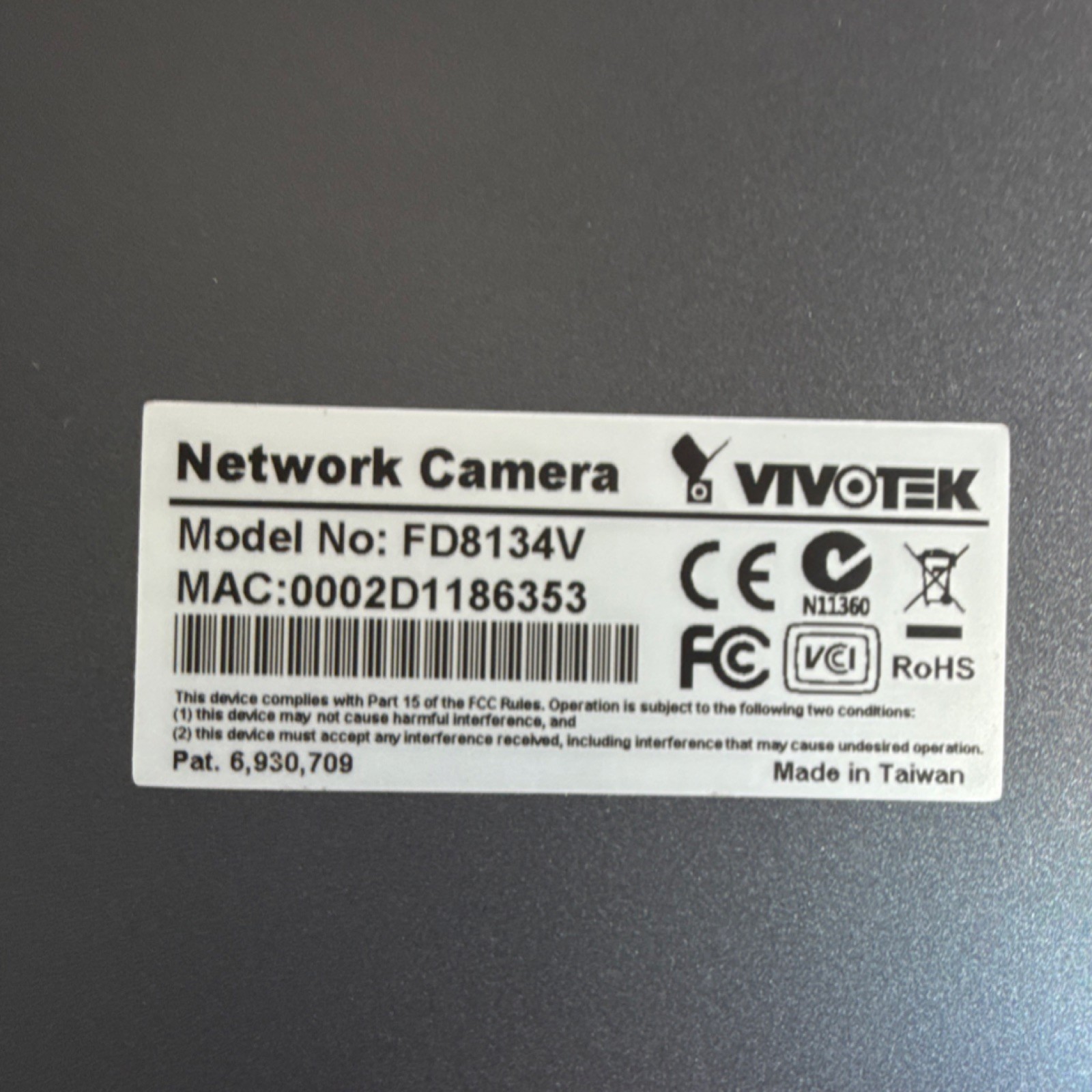 VIVOTEK FD8134V Wired IP Network Dome Surveillance Camera