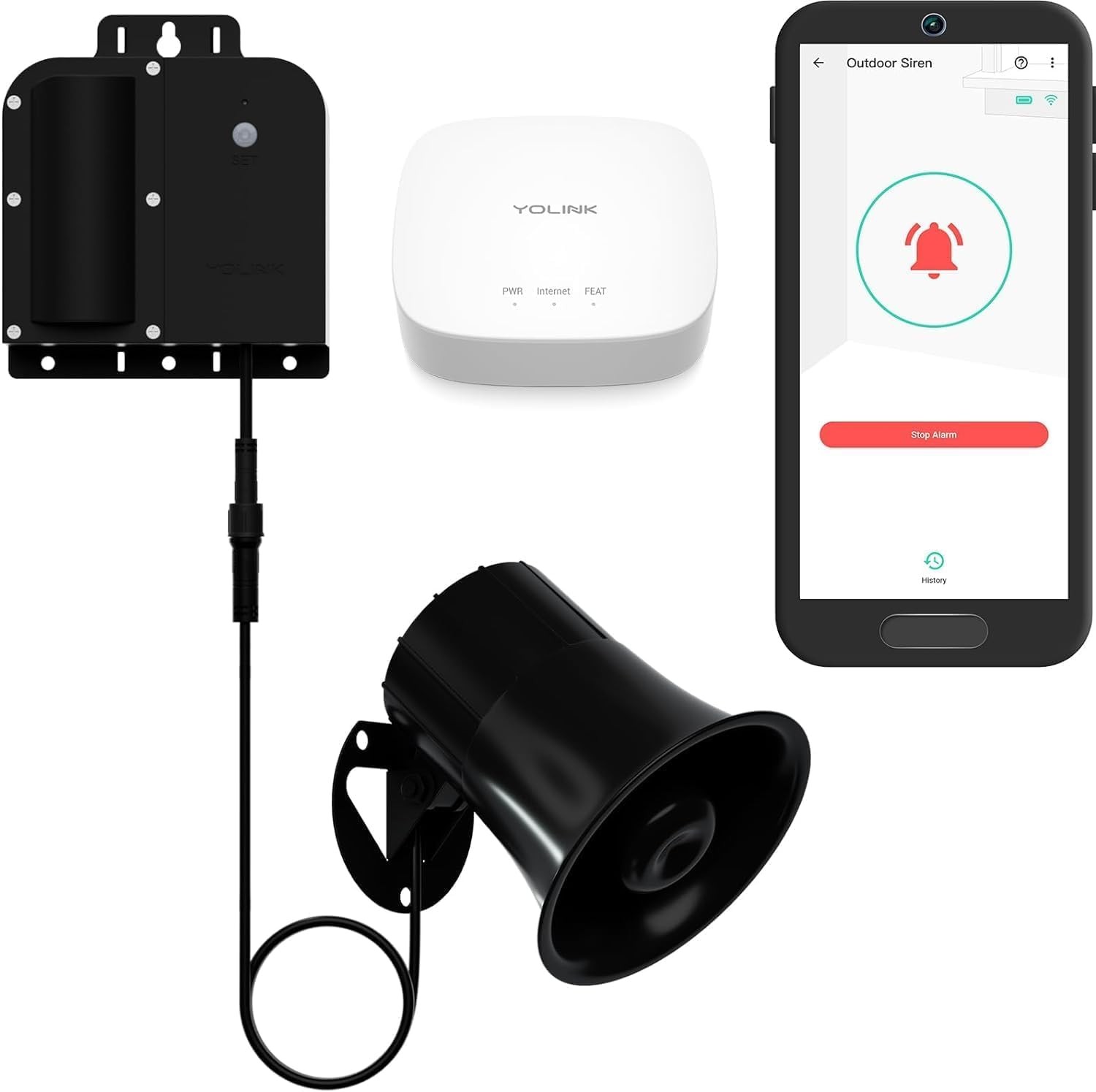 New Best YoLink X3 Version Outdoor Alarm Controller, Ruggedized Battery-Powered