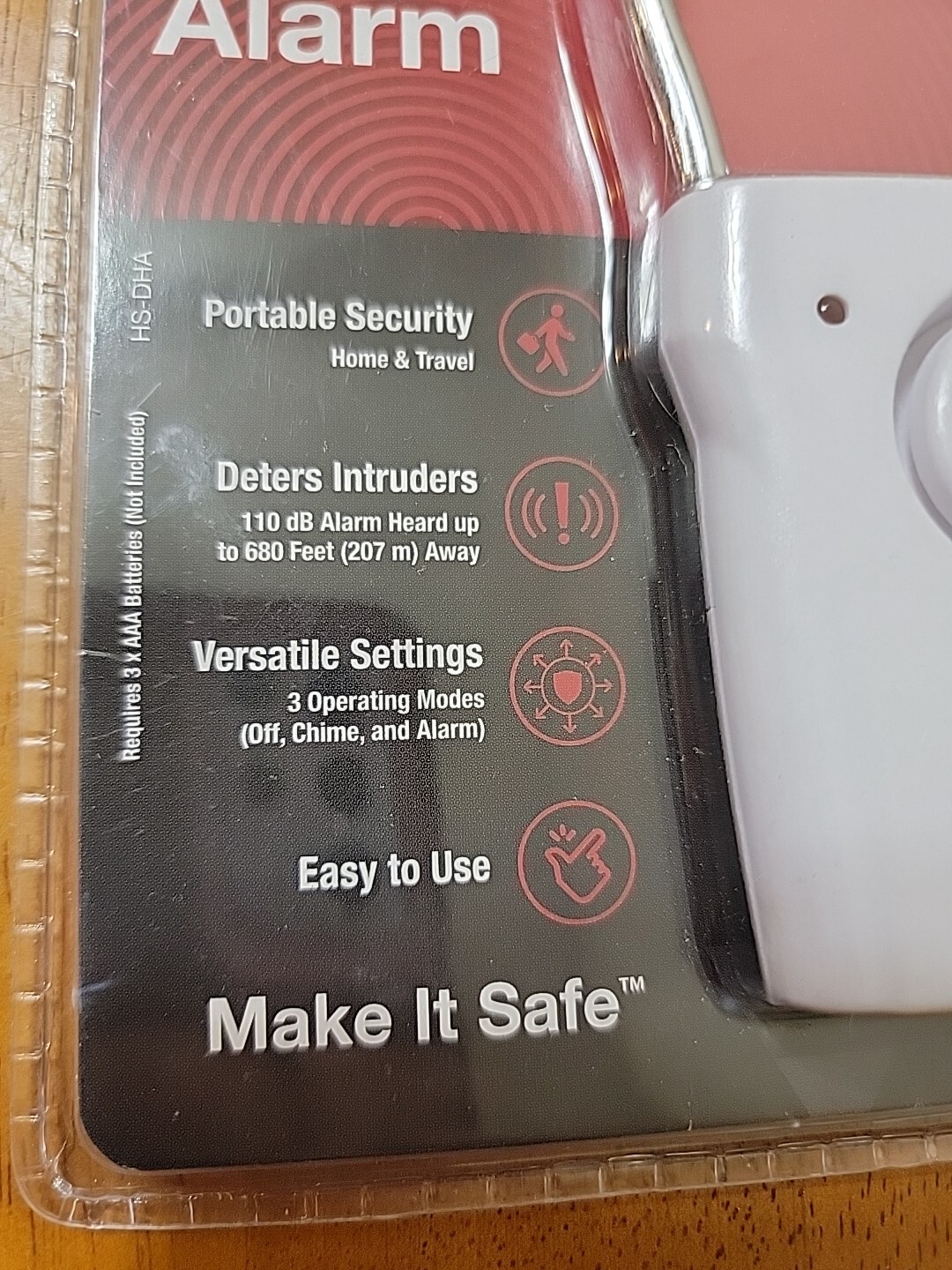 Sabre Door Handle Security Alarm With 2 Detection / 3 Operating Modes – HS-DHA