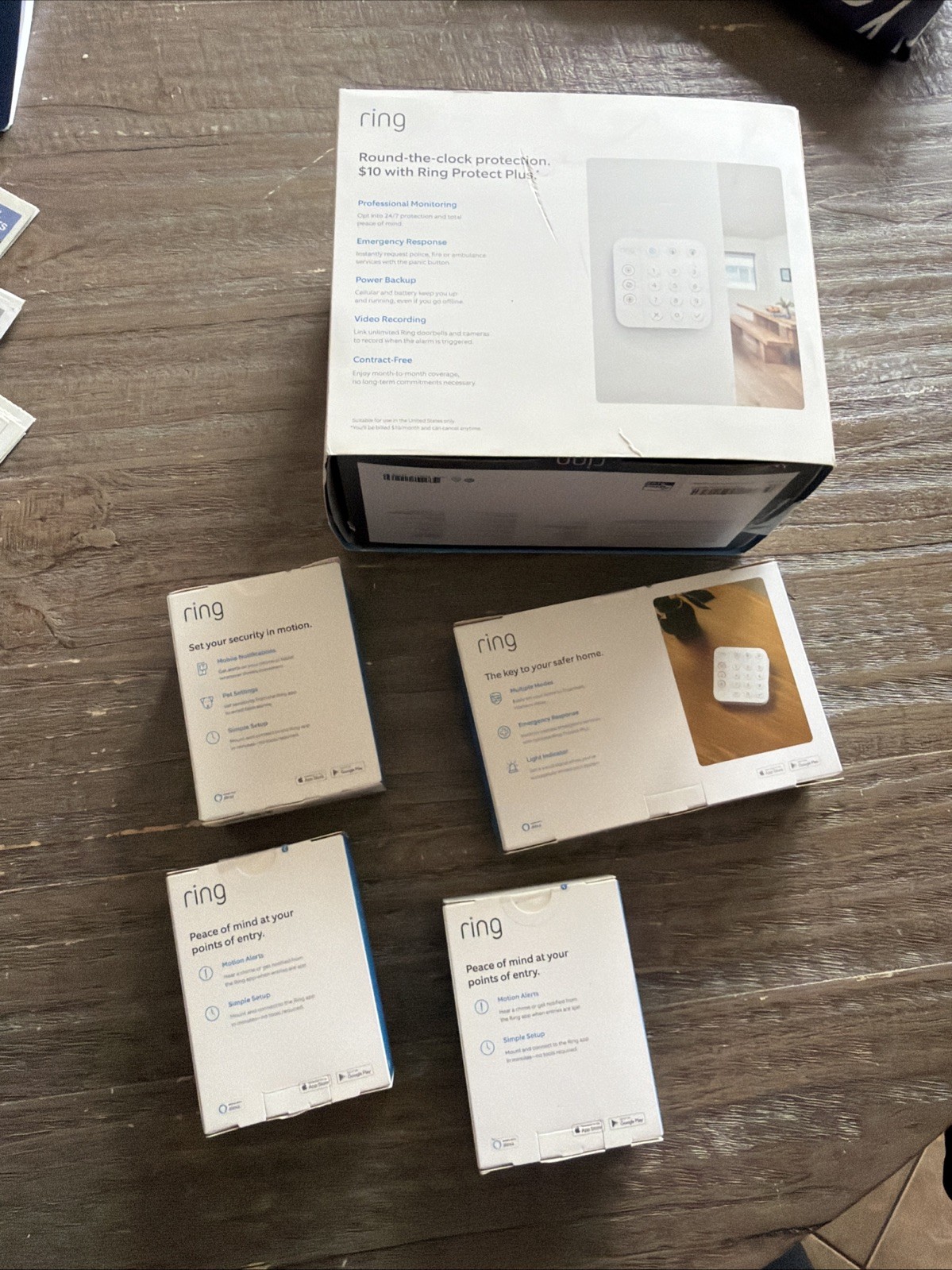New Never Opened Ring Alarm 2nd Gen 14 Piece Kit Home Security System