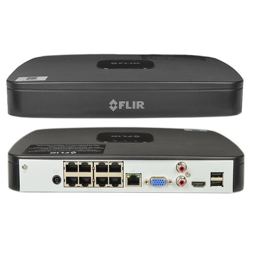 Flir 8CH 4K UHD 3TB PoE NVR DVR Outdoor Vandal Proof Security Camera System Kit