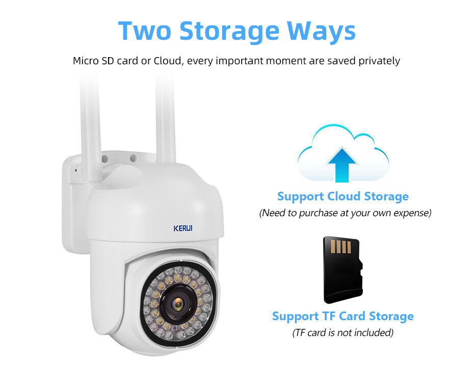Wireless Wi-Fi IP Security Camera System Outdoor Home Night Vision 5MP HD Camera