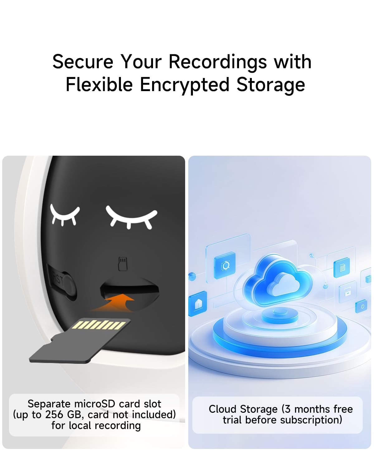 4 Pack 2.5K Cameras for Home Security, Non-Subscription AI White