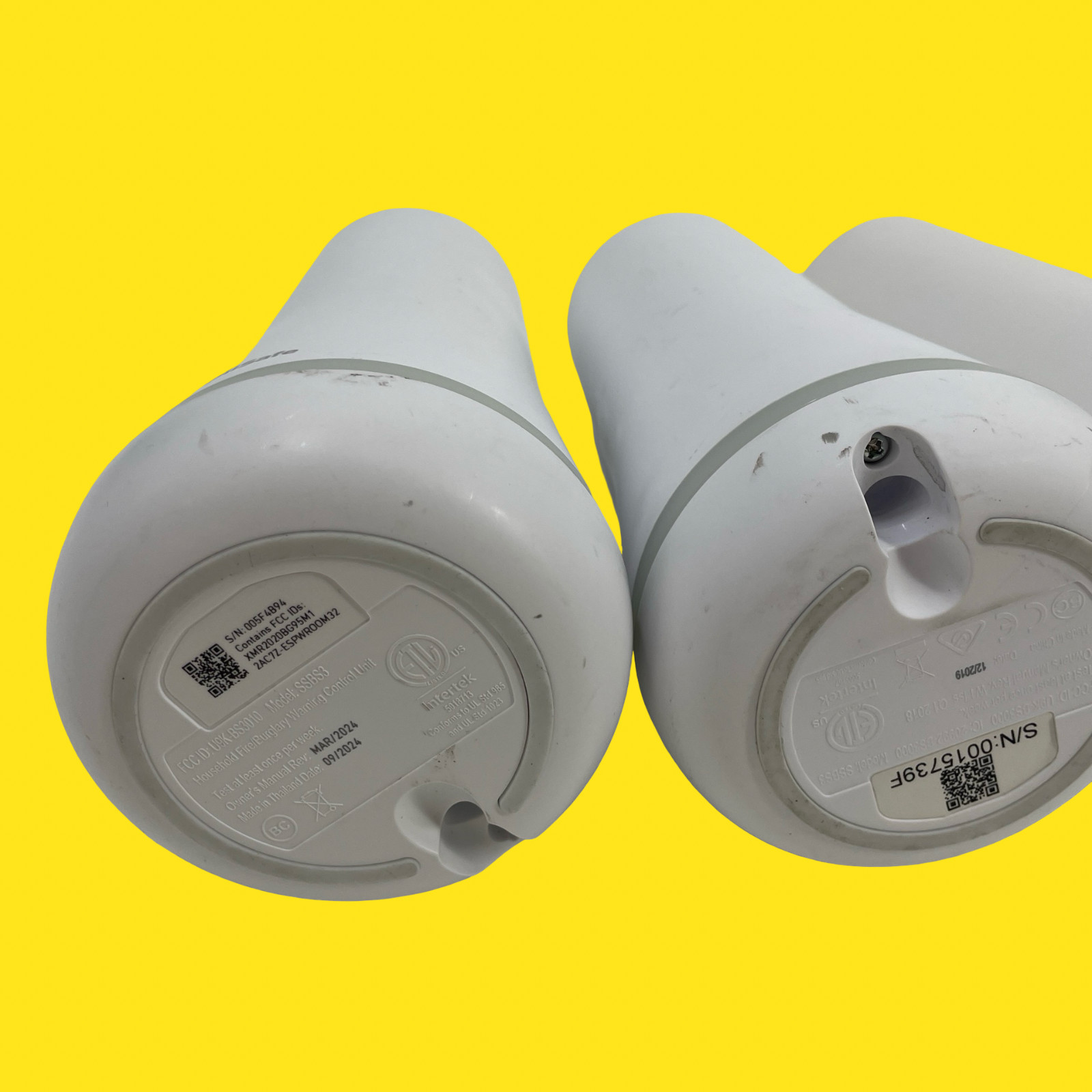LOT OF 3 SimpliSafe SSBS3 Home Security Base Station White #2030 Z38/2 (AD)