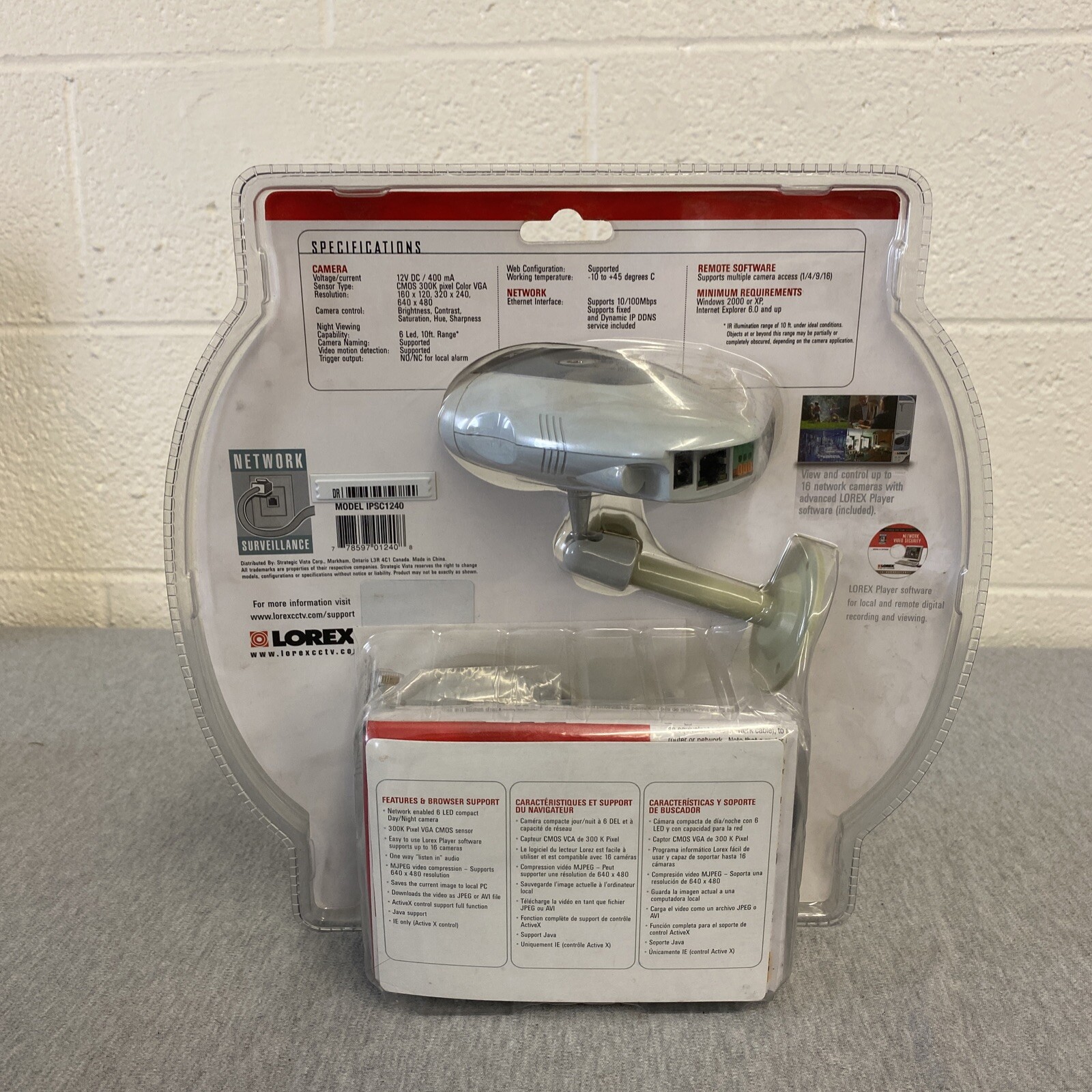 Lorex IPSC1240 Network Color Camera IP Surveillance Day/Night