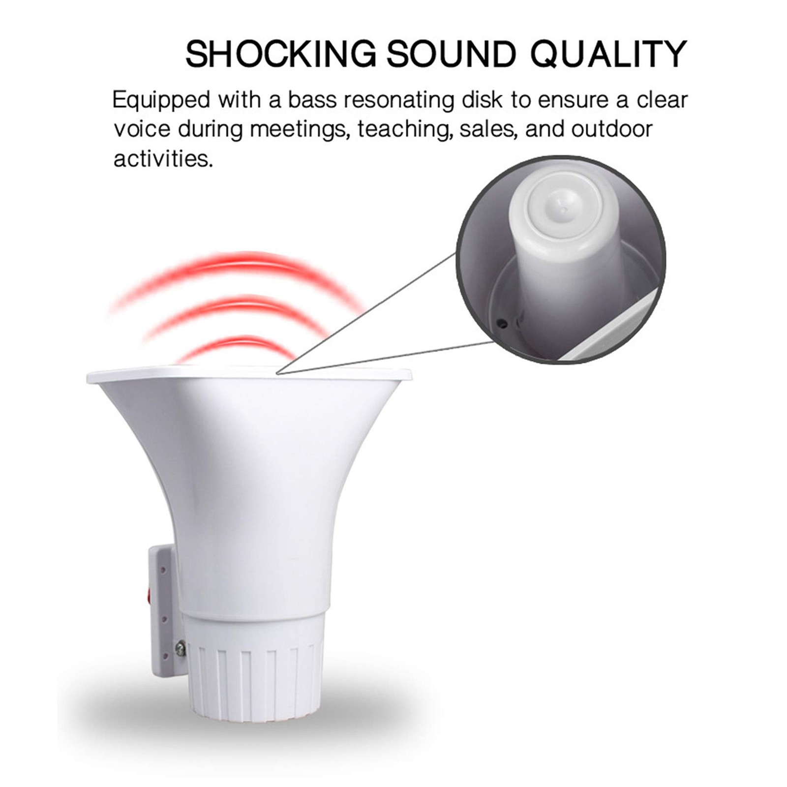 30W Alarm Siren ,Dual Tone Outdoor Self Contained Electric Security Ring Sire…