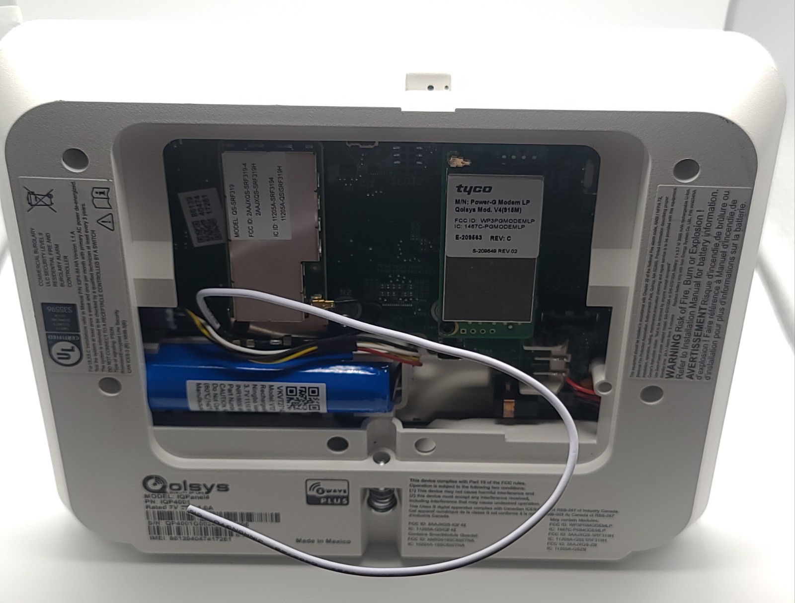 Qolsys IQ Panel 4 IQP4001 – Verizon – PARTS OR REPAIR – Linked To Account