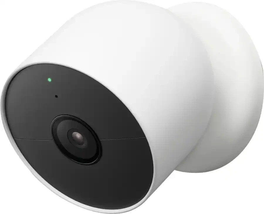 Google Nest Cam Indoor/Outdoor Wire Free Security Camera Snow Brand New