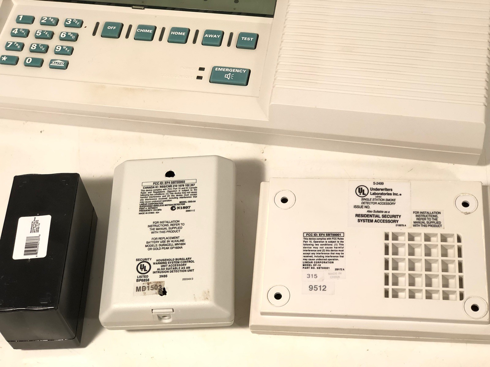 Linear Defiant 1704 SSD Security Resident System Receiver Hub Sensor Remote Pad