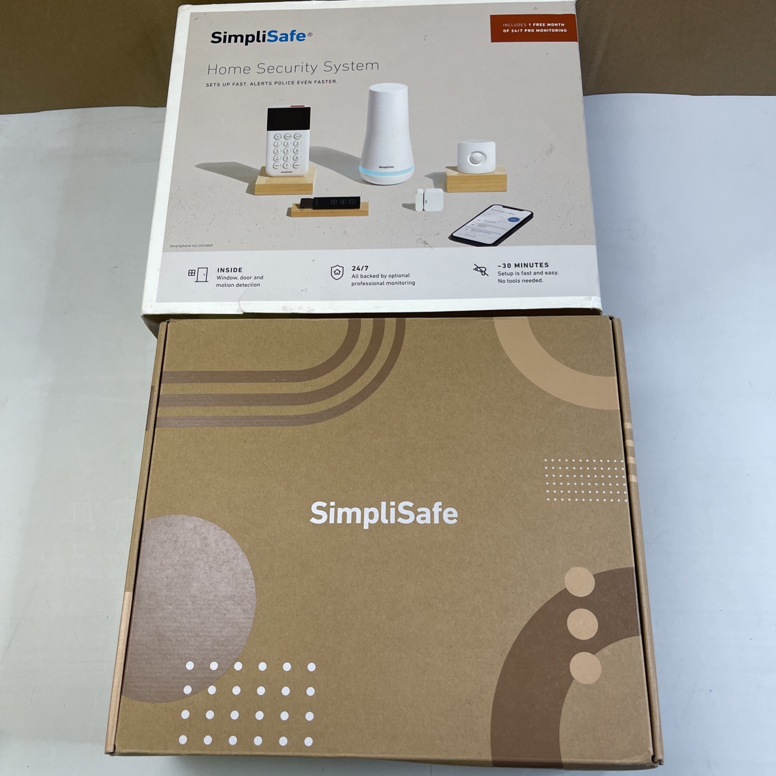 5 Piece Wireless Home Security System – Optional 24/7 Professional Monitoring –