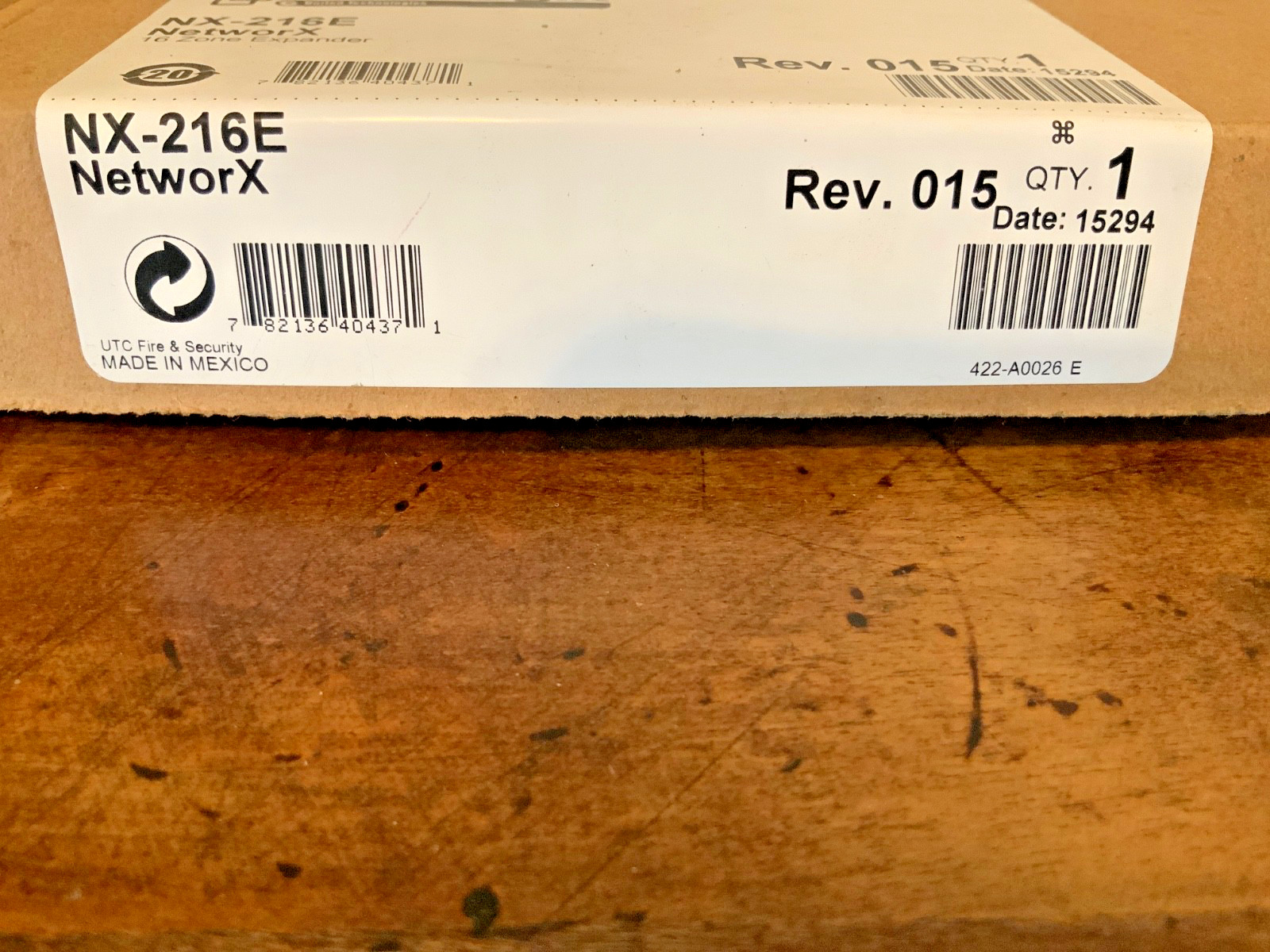 GE Interlogix UTC Caddx-Caddi Controls NX-216E Security 16-Zone Expander Module