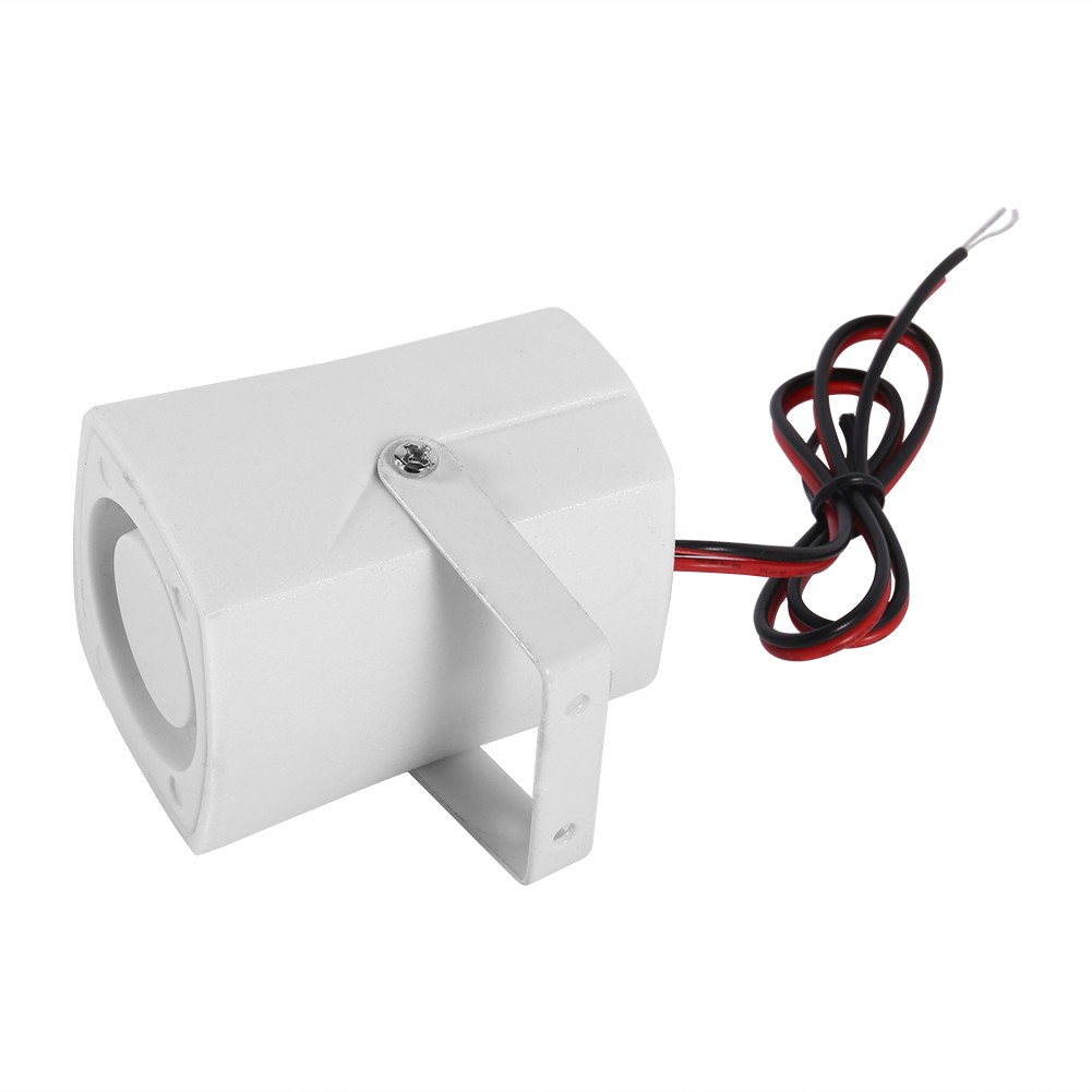 Wired Mini Horn Siren Loud Home Vehicle Security Sound Alarm System With Support