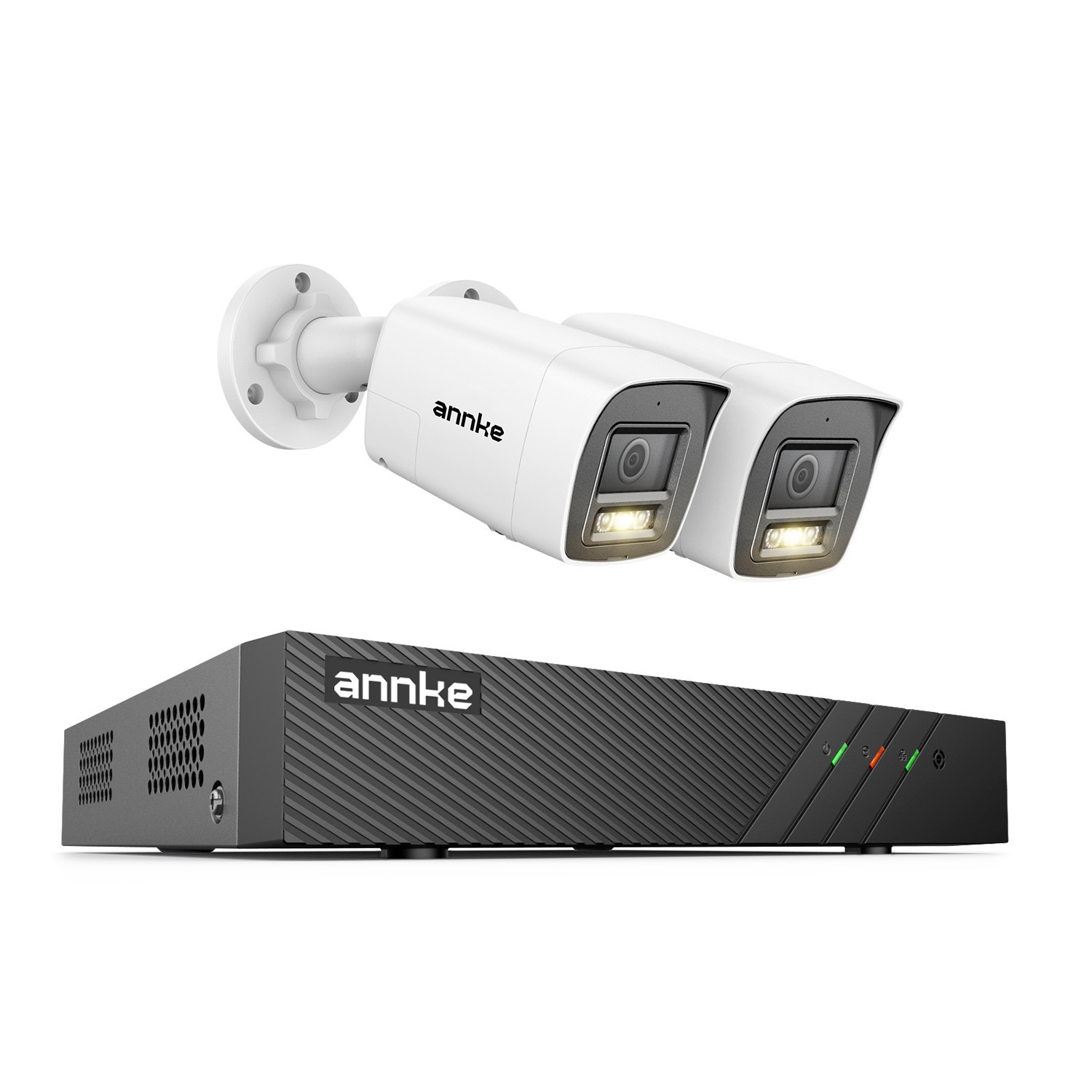 ANNKE 3K POE AI Color Night Security Camera System 2-Way Audio 8CH 8MP NVR IP67
