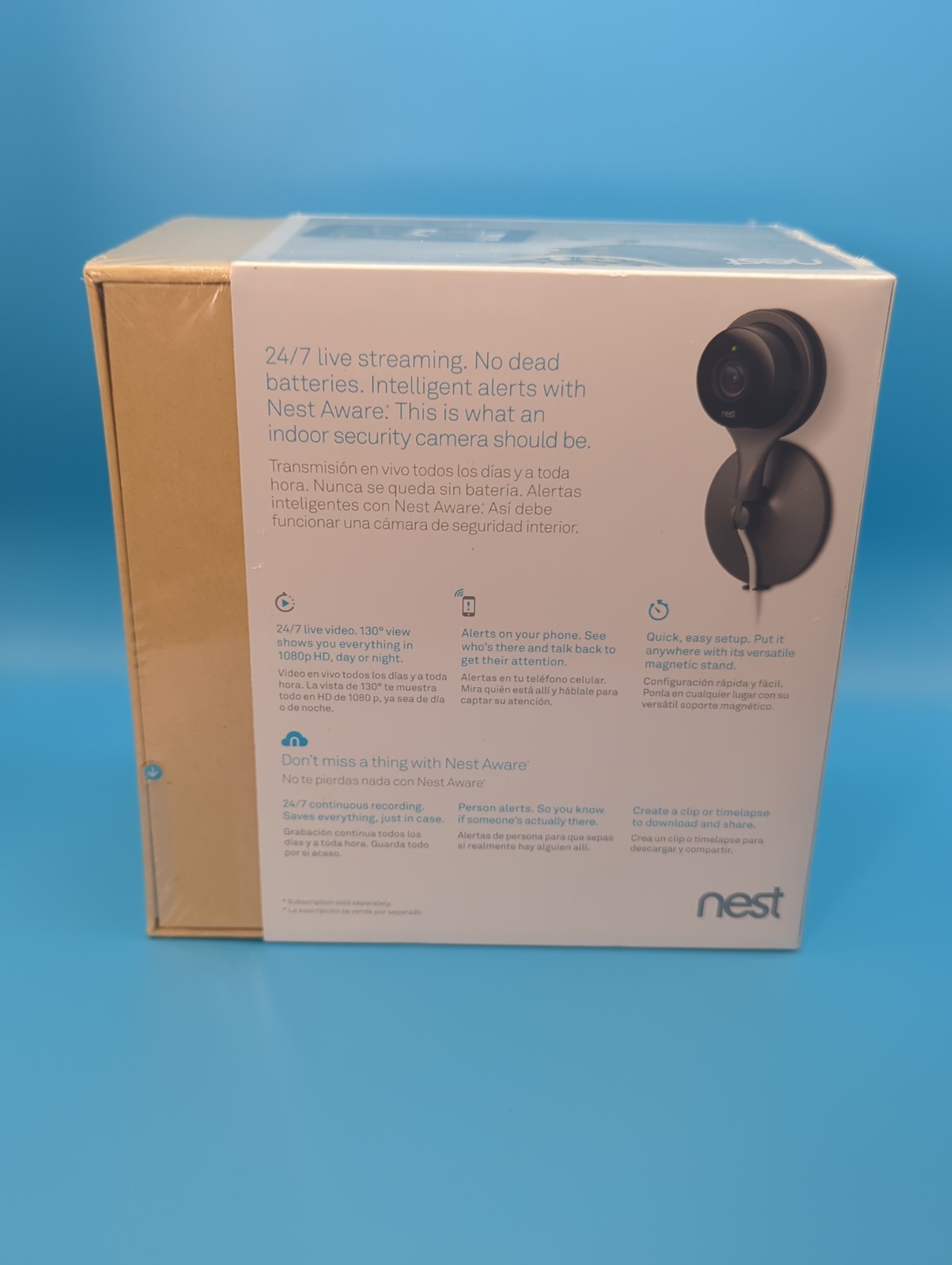 Google Nest Cam 1st Generation NC1102ES A0005 Indoor NEW-SEALED In Box