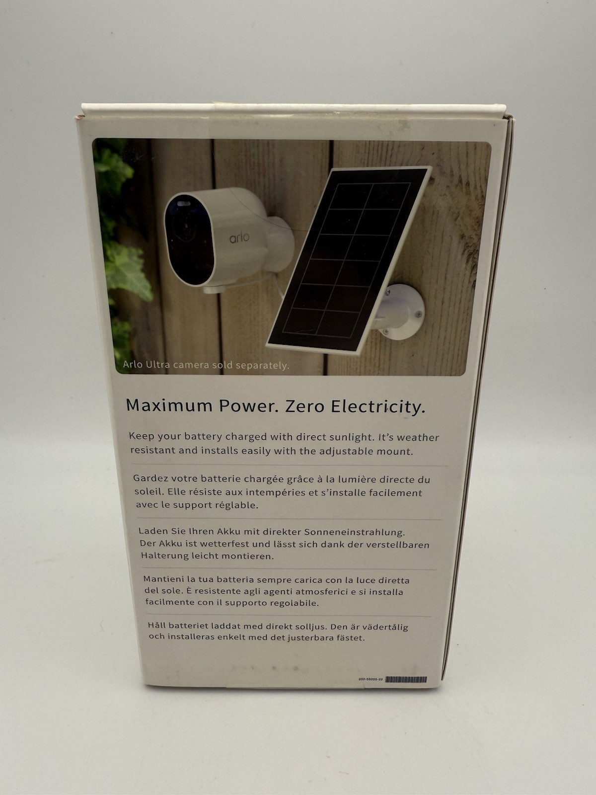 Arlo VMA5600 Solar Panel Charger Ultra, Ultra 2, Pro 3, Pro 4, Pro 3 Floodlight