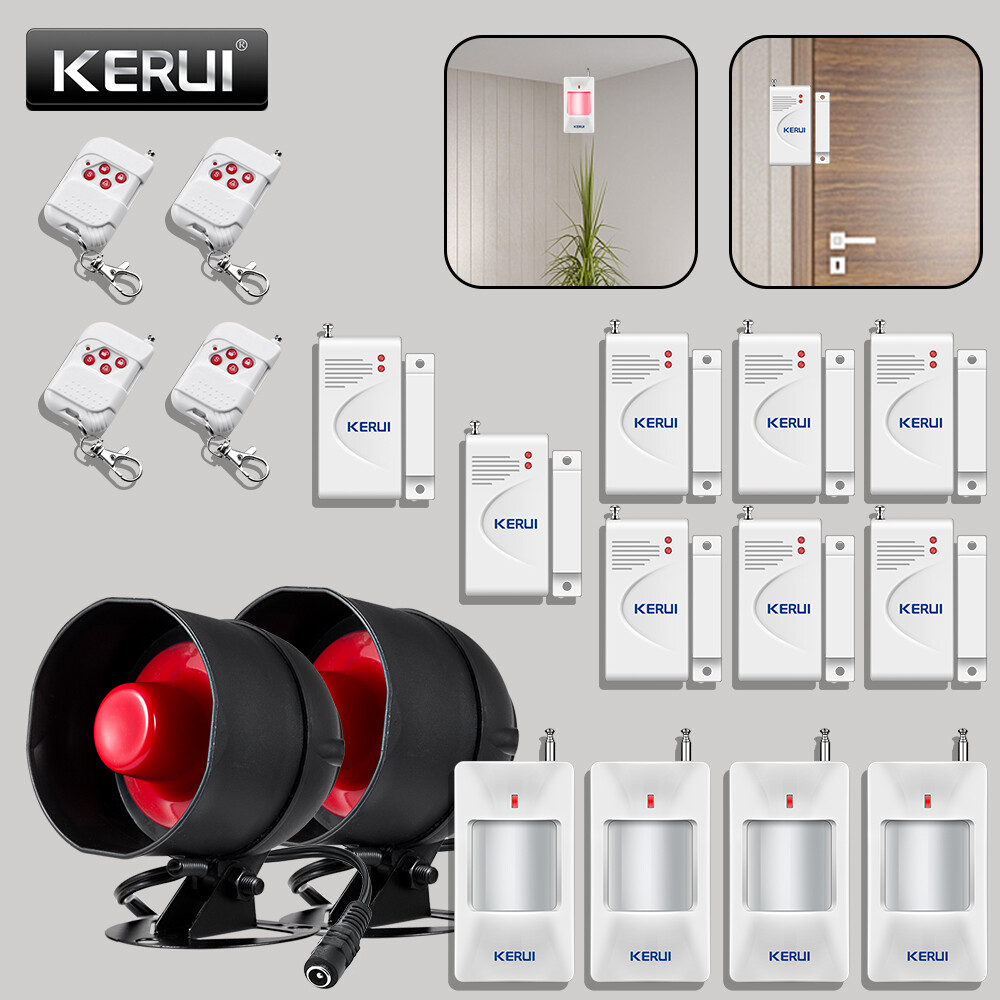 KERUI Alarm Home Security System Door Sensor Garage Detect Anti-theft Loud Alert