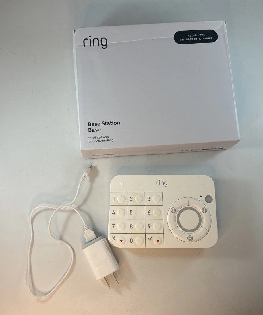 Ring Z Wave Plus Wireless Indoor Alarm Security System Base + Keypad