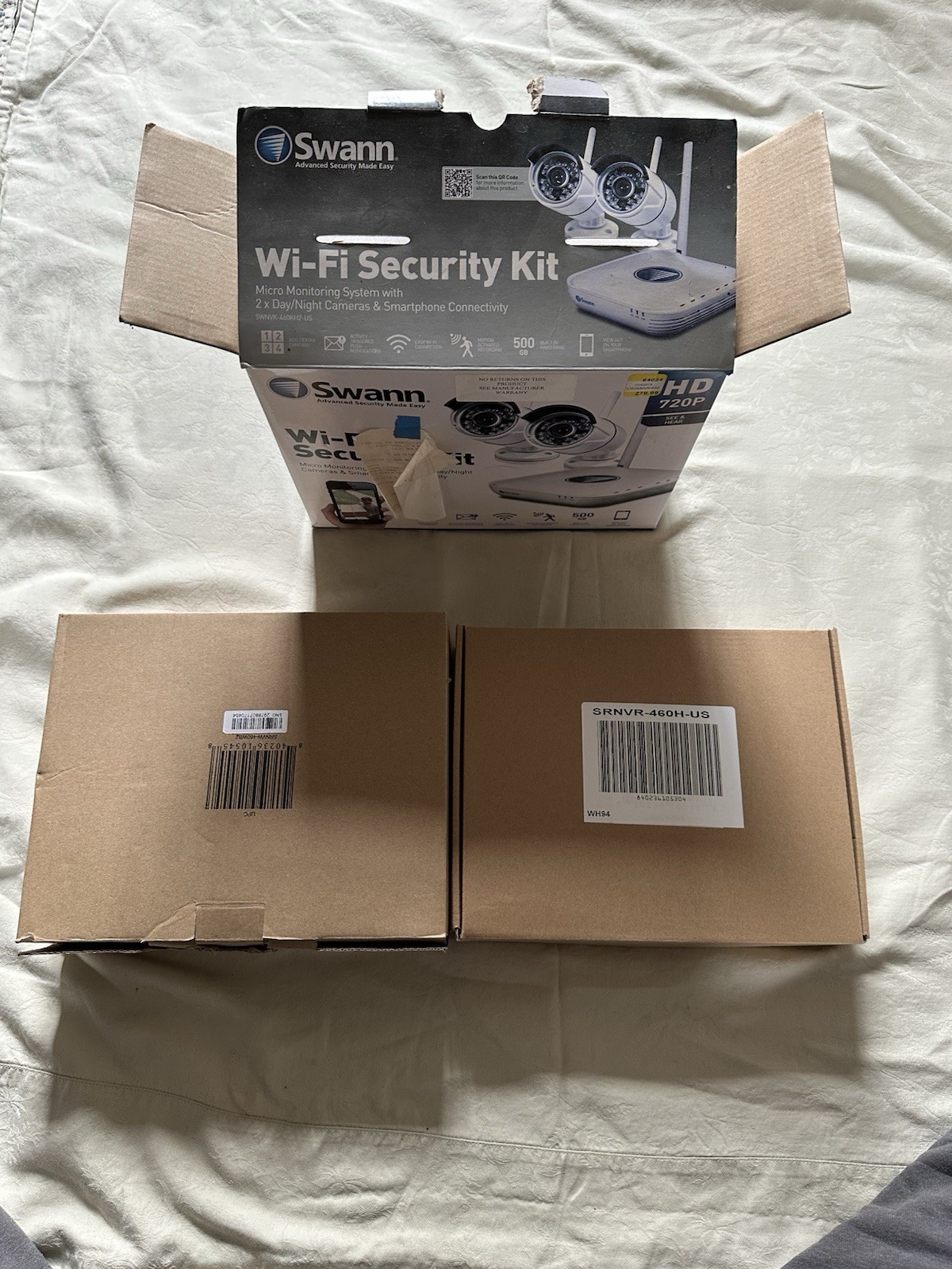 Swann Wi-Fi 720p HD Security Kit 2-Cam, 500GB NVR SRNVR-460H-US